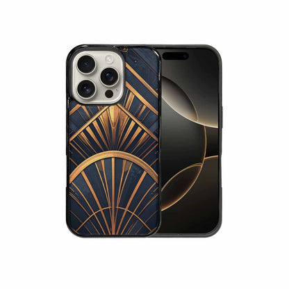 iPhone 16 Pro Case — Art Deco Illustration Pattern, Custom Print Case Cover