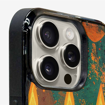 iPhone 15 Pro Max Case — Kwanzaa Kinara Pattern Seamless Repeat African, Unique Phone Case Design