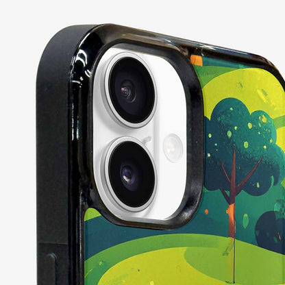 iPhone 16 Plus Case — Golf Cartoon Art Pattern, Custom Printed Phone Case