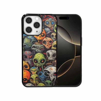 iPhone 15 Pro Max Case — Aliens Camo Aliens Pattern Hundreds Of, Custom Phone Case