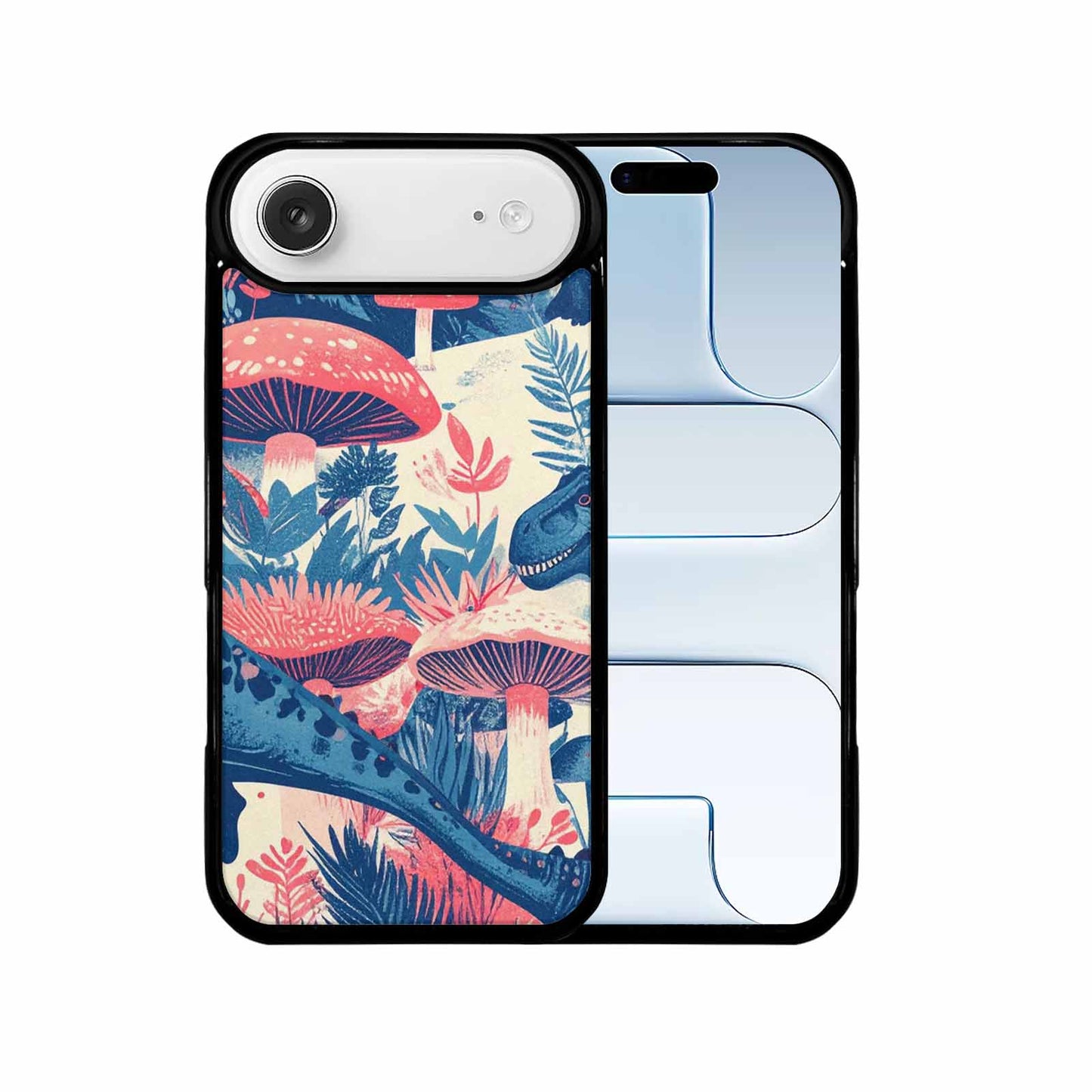 iPhone 17 Air Case — Vintage Dinosaurs Mushroom Retro Vintage, Custom Print Case Cover