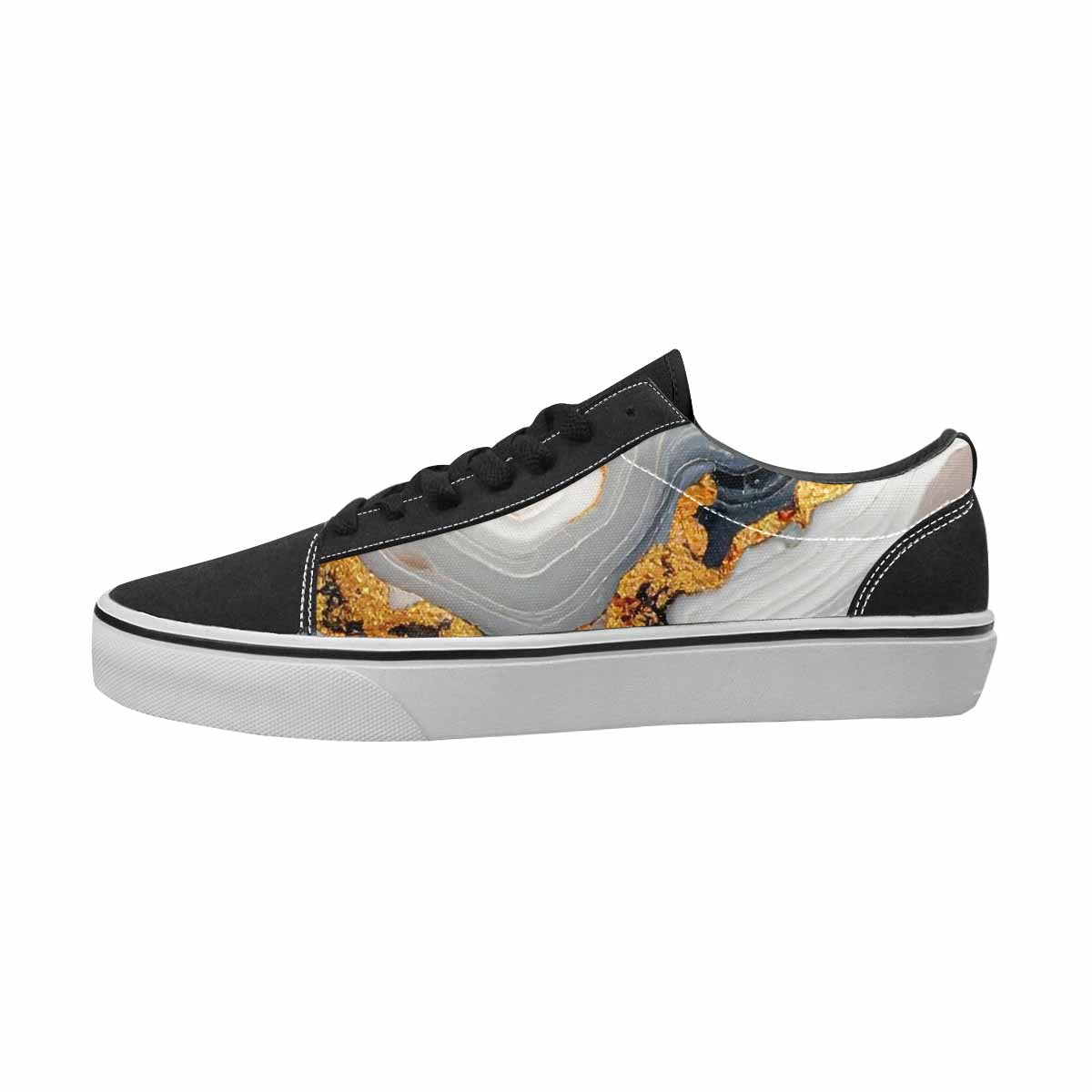 MEN'S Marble Canvas Custom Fashion Surreal Limited Edition Sneakers