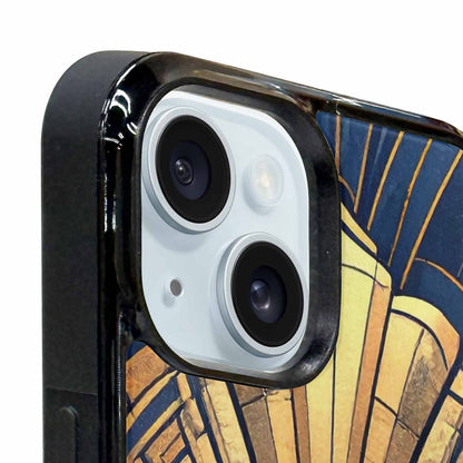 iPhone 15 Plus Case — Art Deco Illustration Pattern, Custom Art Phone Cover