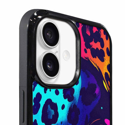 iPhone 17 Case — Leopard Print Neon Seamless Animal Print, Original Design Phone Case