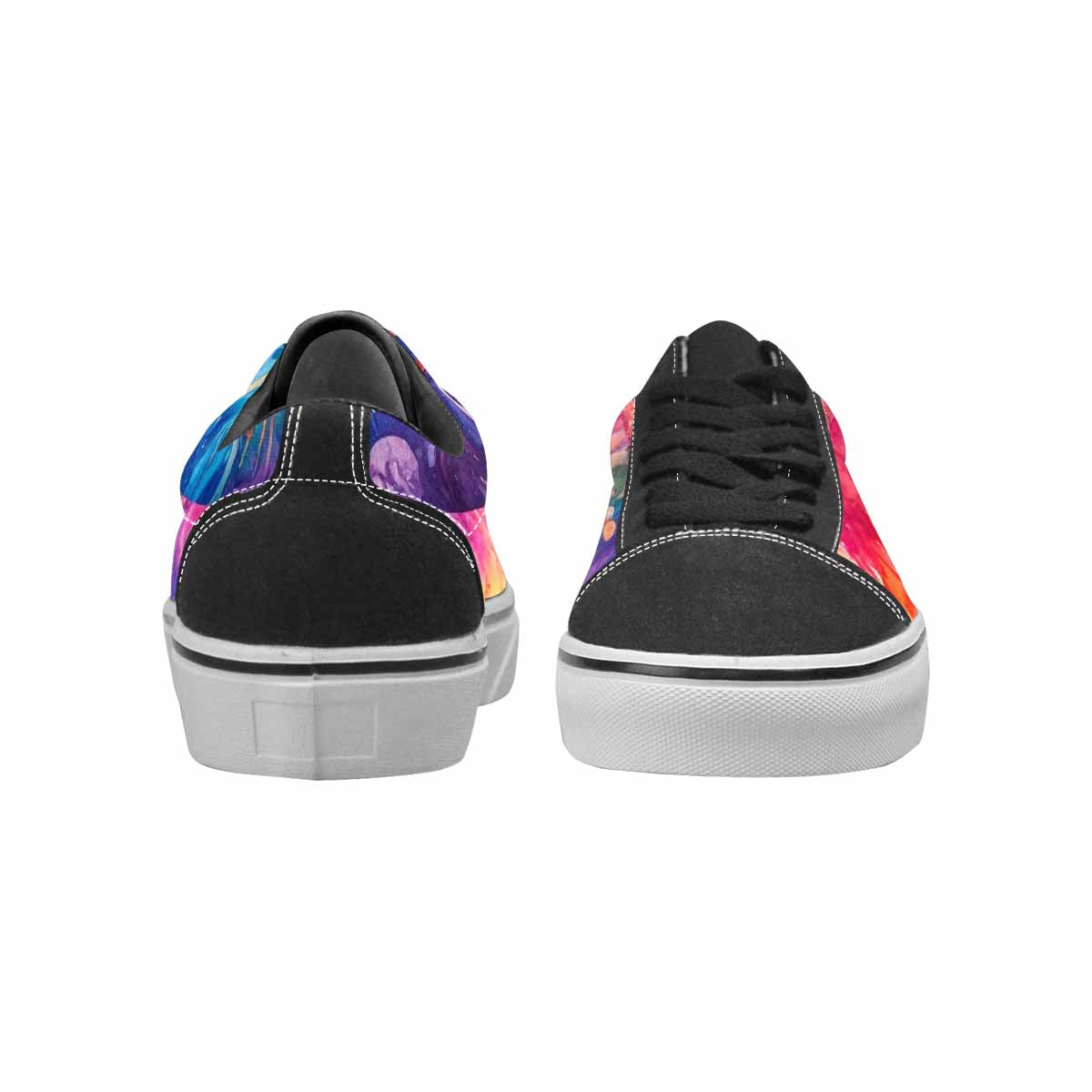 WOMEN'S Mushrooms  Tie Dye Lace-Up Canvas Cottagecore Sneakers