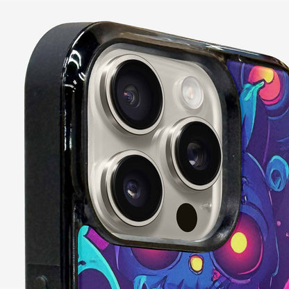 iPhone 16 Pro Max Case — Mixed Toxic Glow Creature Pattern Hundreds, Original Design Phone Case