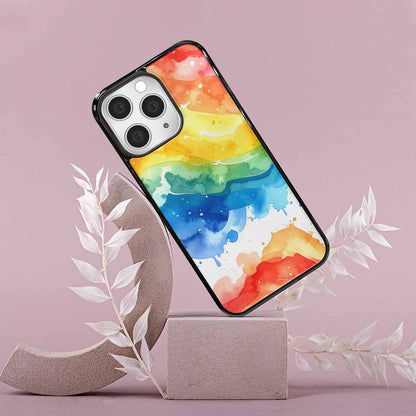 iPhone 15 Pro Max Case — Watercolor Splash Abstract Pattern Seamless Repeat, Custom Made Phone Cover