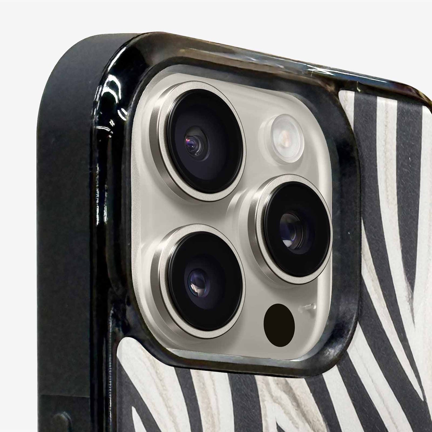 iPhone 16 Pro Case — Modern Zebra Stripe, Original Design Phone Case