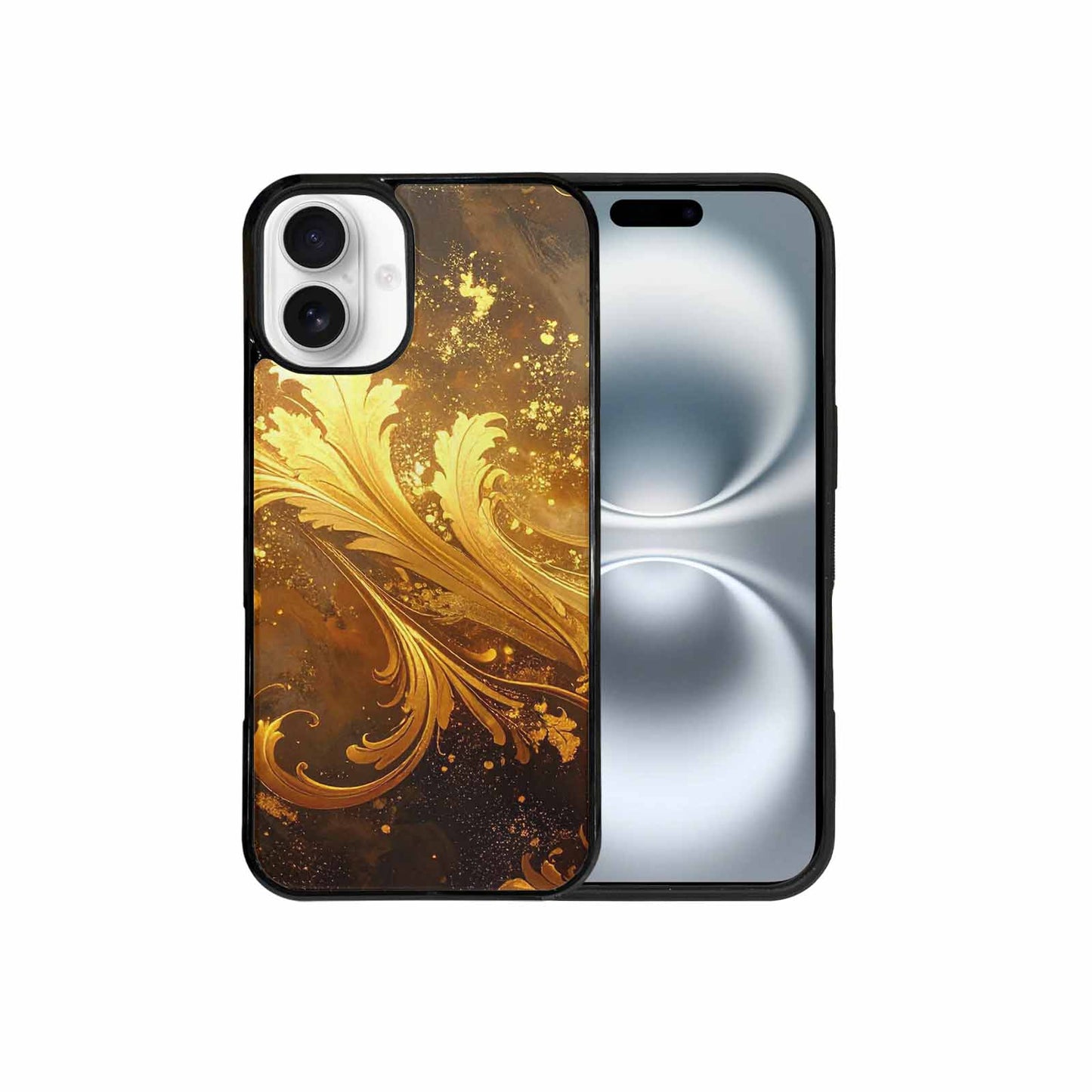 iPhone 16 Plus Case — Klimt Gold Leaf Artwork Pattern, Custom Art Phone Cover