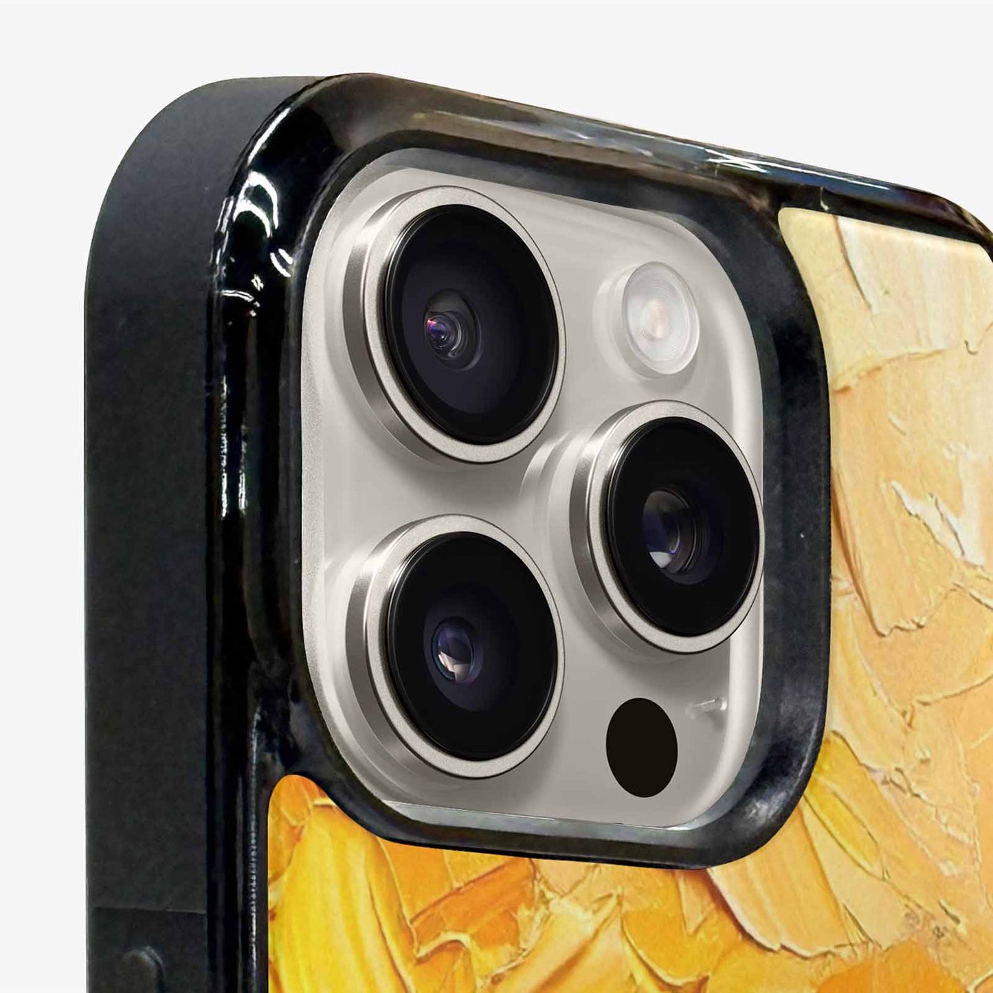 iPhone 16 Pro Case — Impressionist Sunflower Brushstroke Pattern Hundreds Of, Custom Printed Phone Case