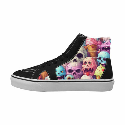 MEN'S Ice Cream Monsters  High Top Canvas Aesthetic Custom Shoes