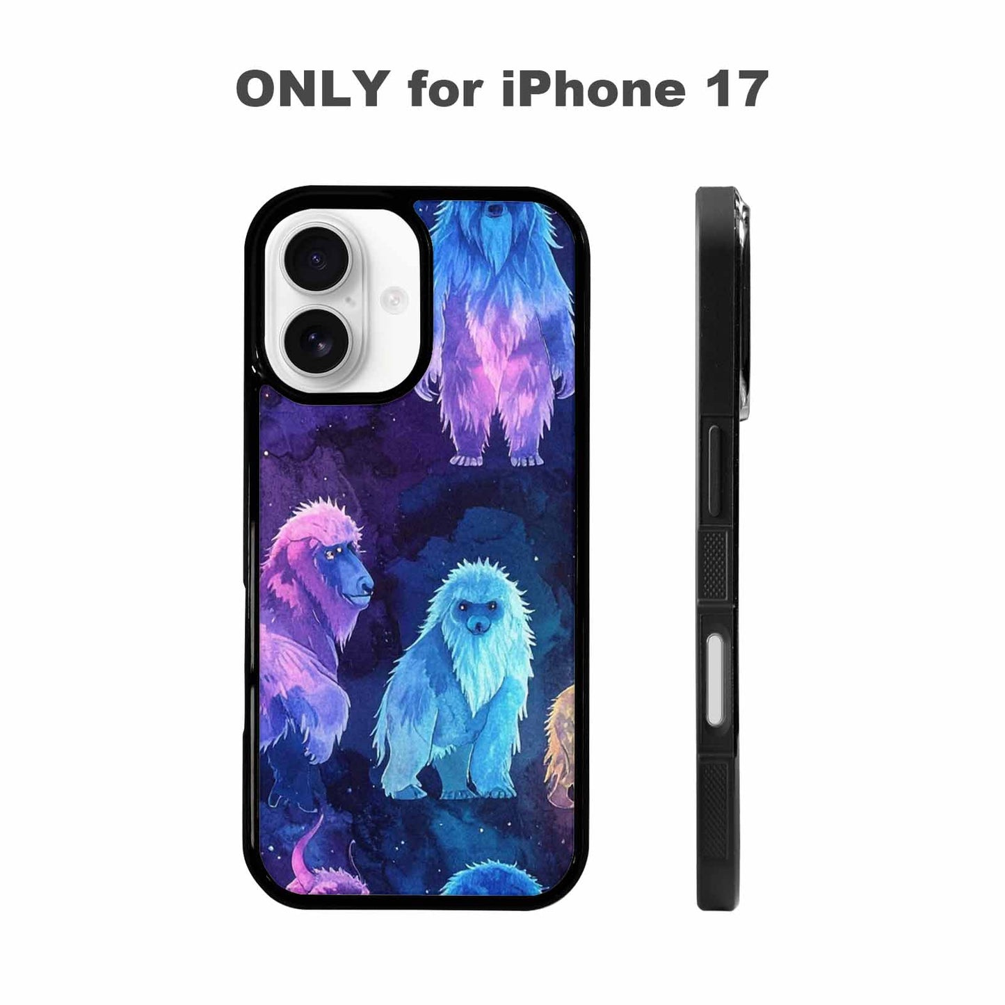 iPhone 17 Case — Watercolor Cryptid Folklore Watercolor Abstract, Custom Print Case Cover