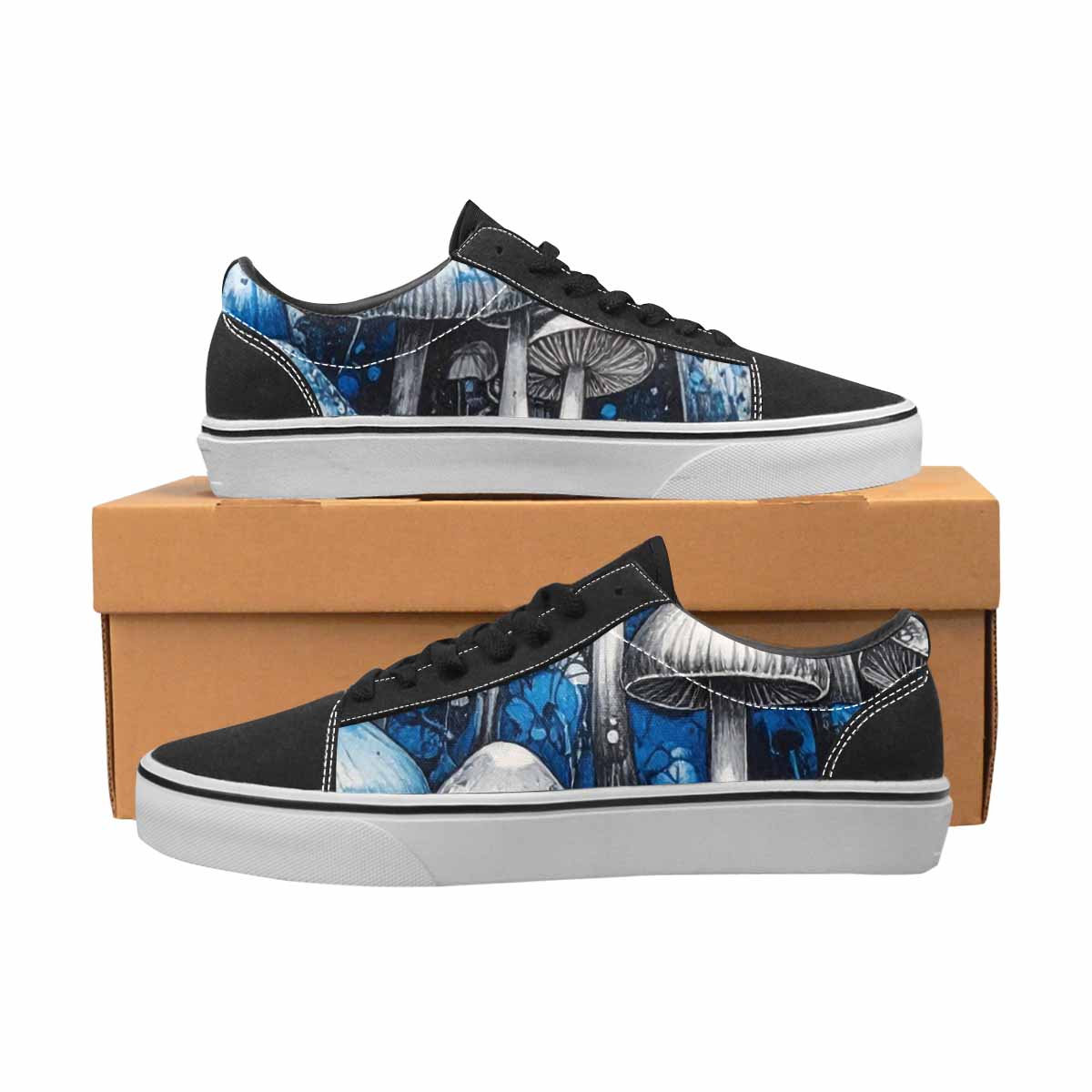 WOMEN'S Mushrooms (general) Lace-Up Canvas Dreamlike Custom Shoes