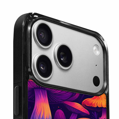 iPhone 17 Pro Case — Psychedelic Mushroom Cartoon Pattern Cartoon Cute, Custom Printed Phone Case