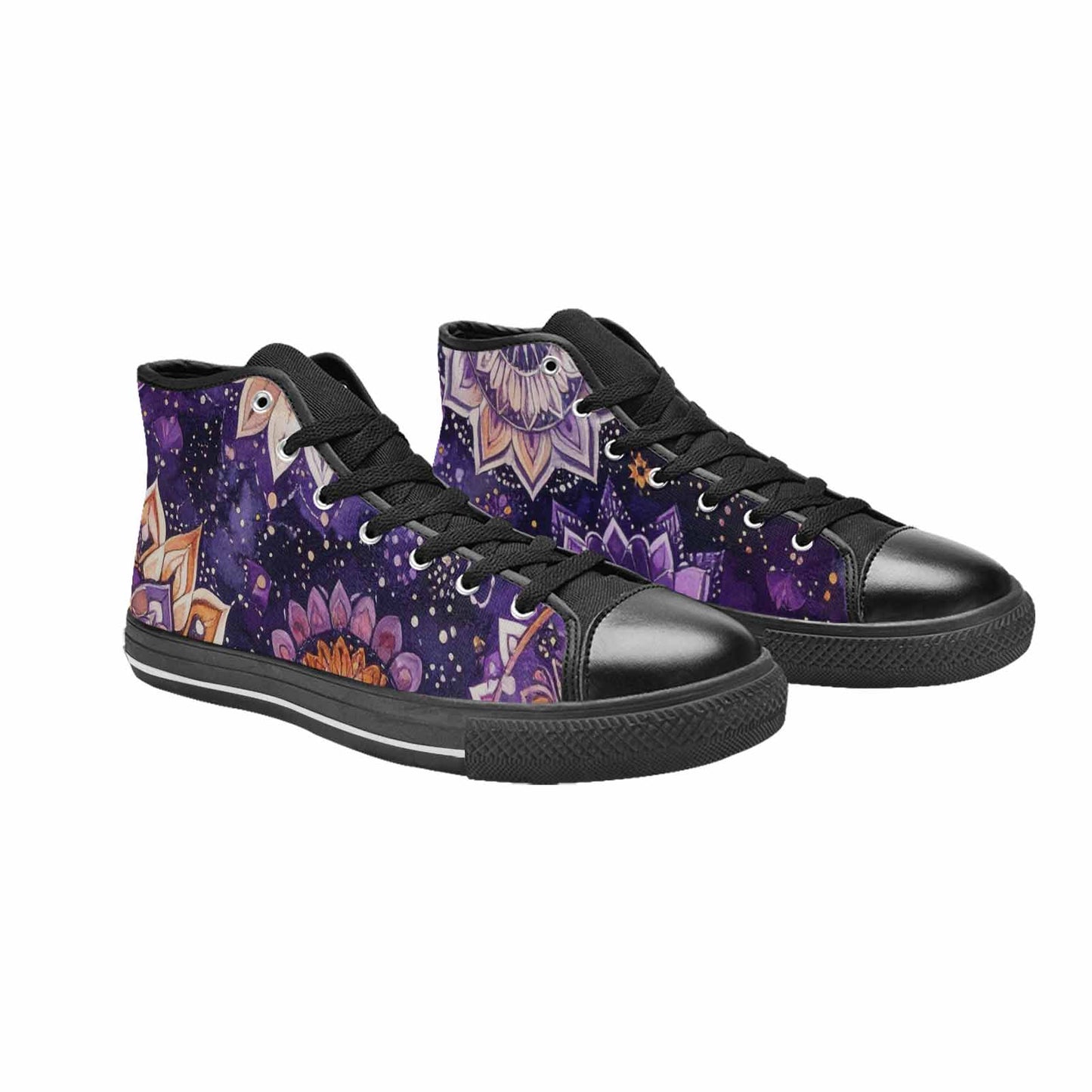 WOMEN'S Mandala High Top Canvas Cottagecore Custom Shoes