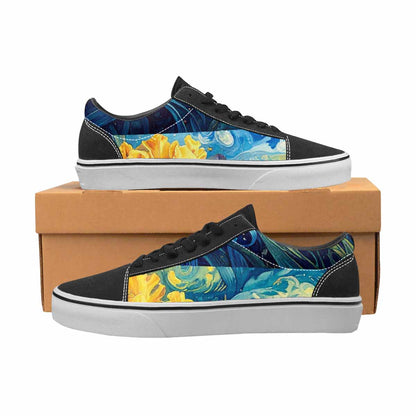 WOMEN'S Blend All Versions Canvas Lace-Up Wallpaper Art Sneakers
