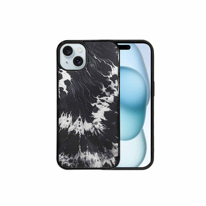 iPhone 15 Plus Case — Black White Animal Print, Personalized Phone Case