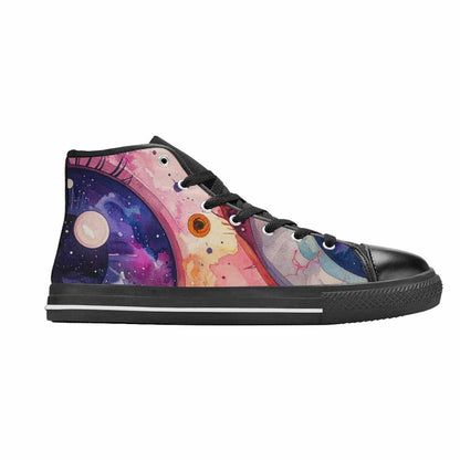 MEN'S Cartoon Eyeballs Galaxy High Top Canvas Dreamcore Sneakers