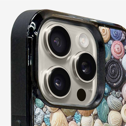 iPhone 15 Pro Max Case — Seashell Collage Seashell Collage Pattern Hundreds, Original Design Phone Case
