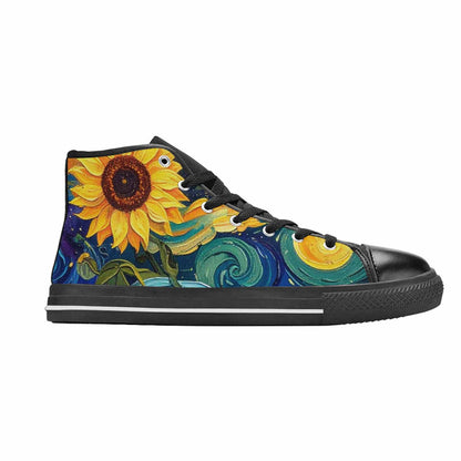 MEN'S Blend All Versions High Top Canvas Wallpaper Art Sneakers