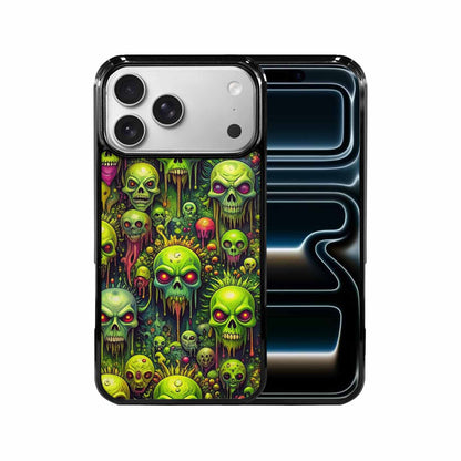 iPhone 17 Pro Max Case — Toxic Radioactive Creature Pattern Original Art, Custom Made Phone Cover