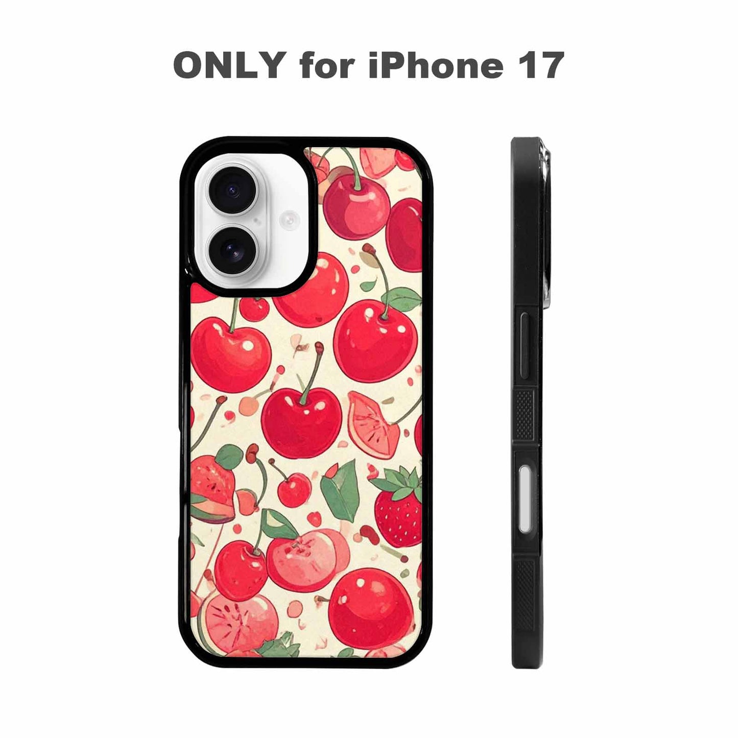 iPhone 17 Case — Small Cherry And Fruit Original Art, Custom Designed Case Cover