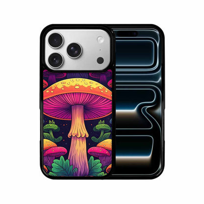 iPhone 17 Pro Case — Psychedelic Mushroom Cartoon Pattern Cartoon Cute, Unique Phone Case Design