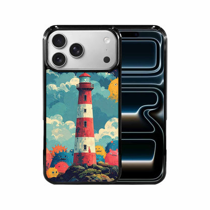 iPhone 17 Pro Max Case — Vintage Monsters Lighthouse Retro Vintage, Custom Designed Case Cover