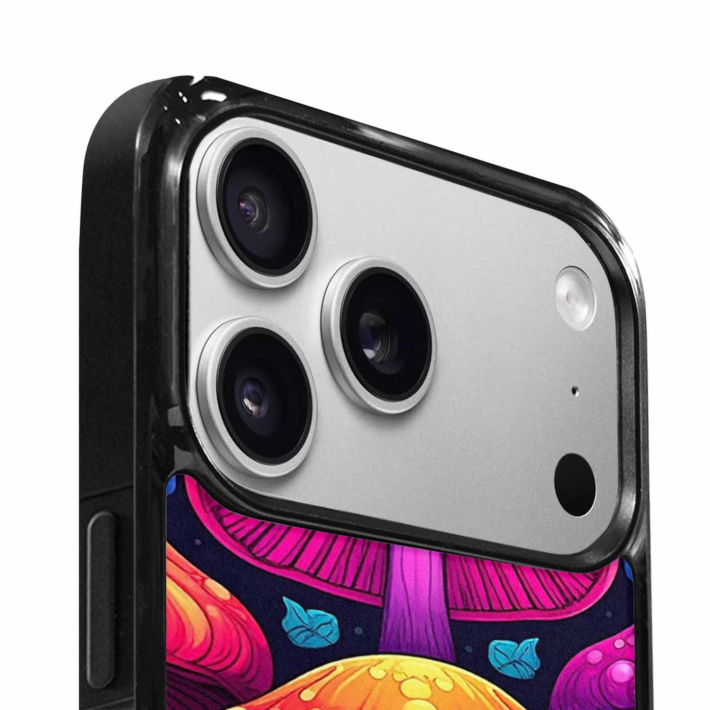 iPhone 17 Pro Max Case — Psychedelic Mushroom Cartoon Pattern Cartoon Cute, Custom Art Phone Cover