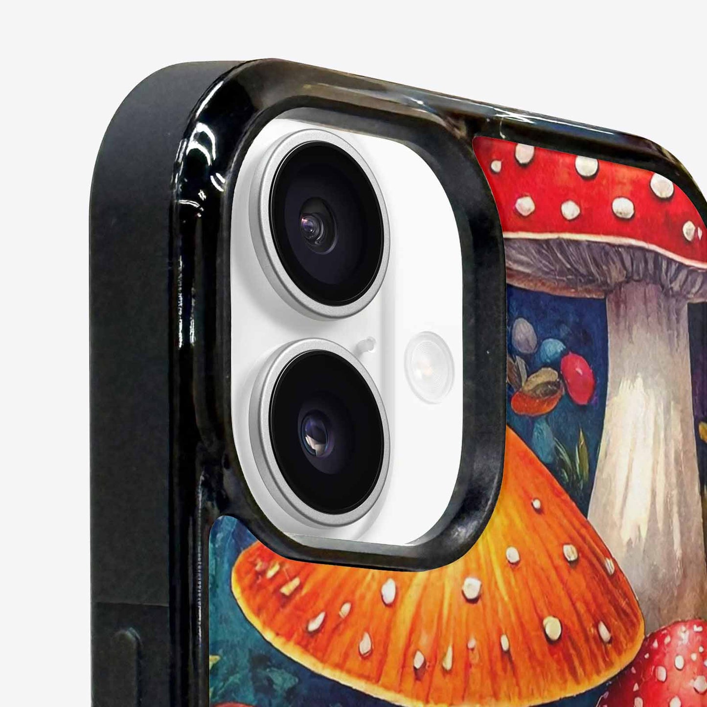 iPhone 16 Plus Case — Mushrooms Pattern Hundreds Of 5r0, Customized Protective Case
