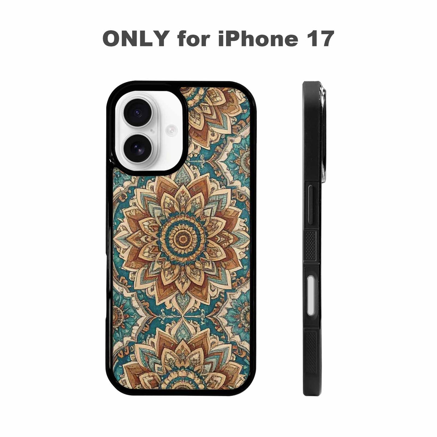 iPhone 17 Case — Small Mandala Pattern, Randomly Floral, Custom Art Phone Cover