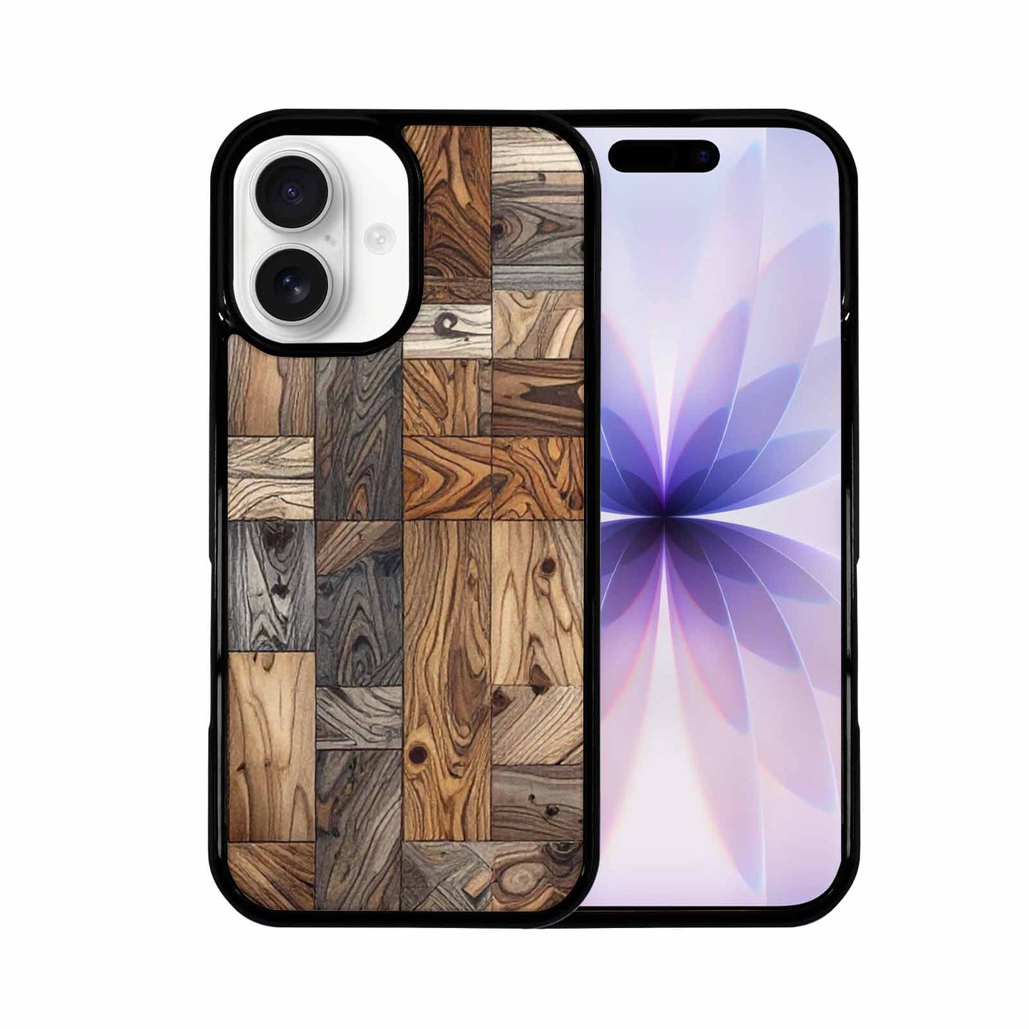 iPhone 17 Case — Small Wood Grain Texture Original Art, Custom Phone Case