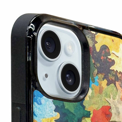 iPhone 15 Plus Case — Camo Patches Full Color Vibrant Camo, Custom Designed Case Cover