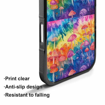 iPhone 17 Case — Mushrooms Tie Dyemushrooms Pat Tie Dye, Custom Phone Case