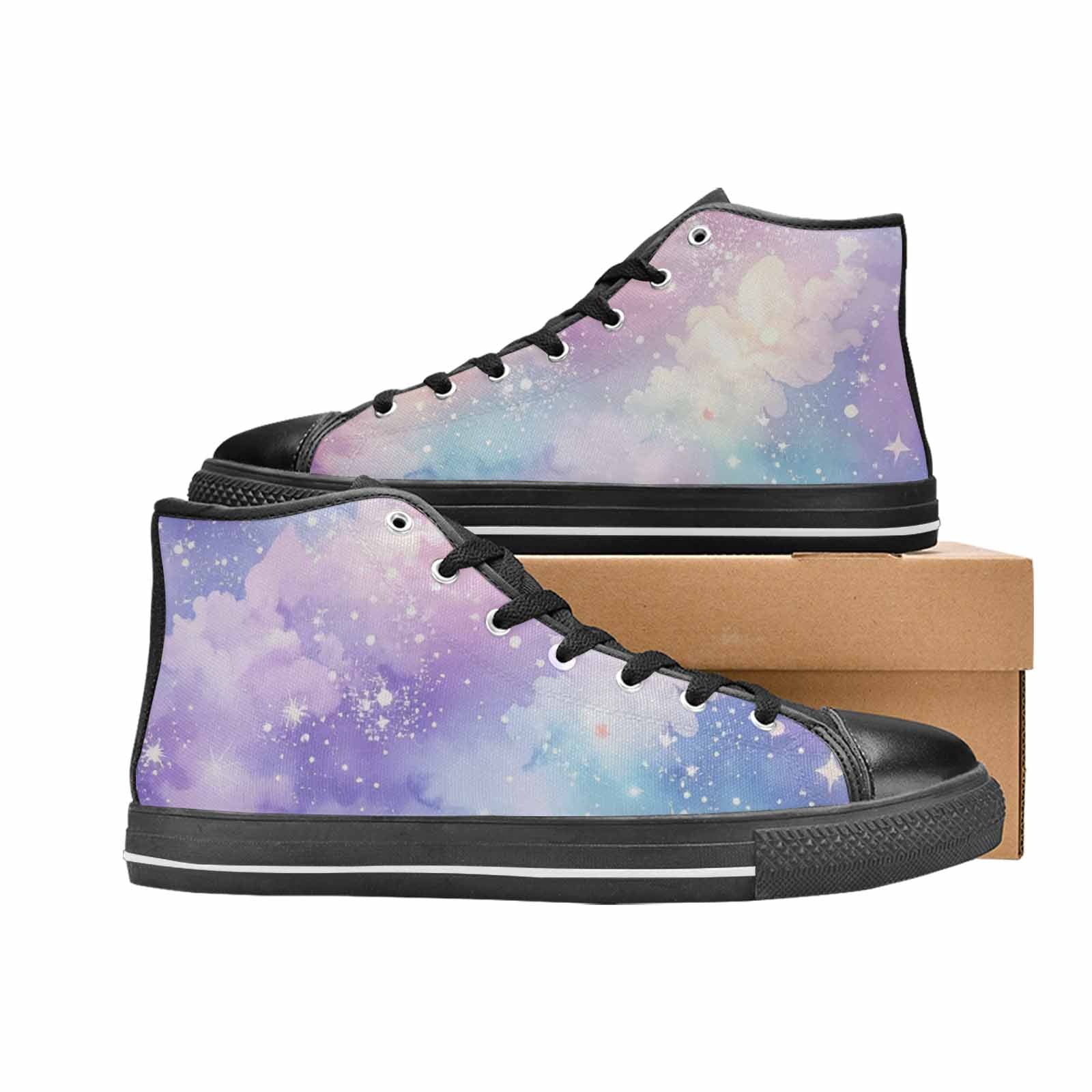 MEN'S Galaxy Art - High Top Canvas Vivid Sneakers