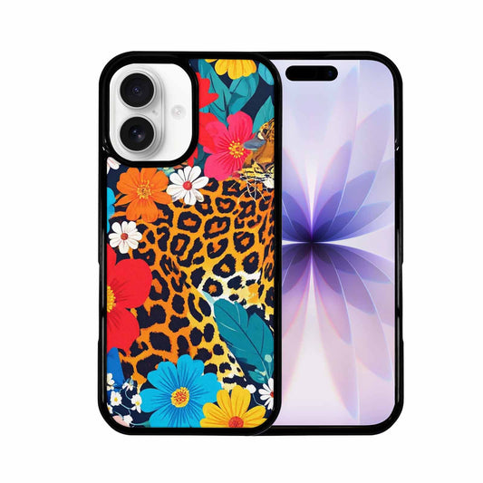 iPhone 17 Case — Leopard Print Floral Seamless Animal Print, Custom Print Case Cover