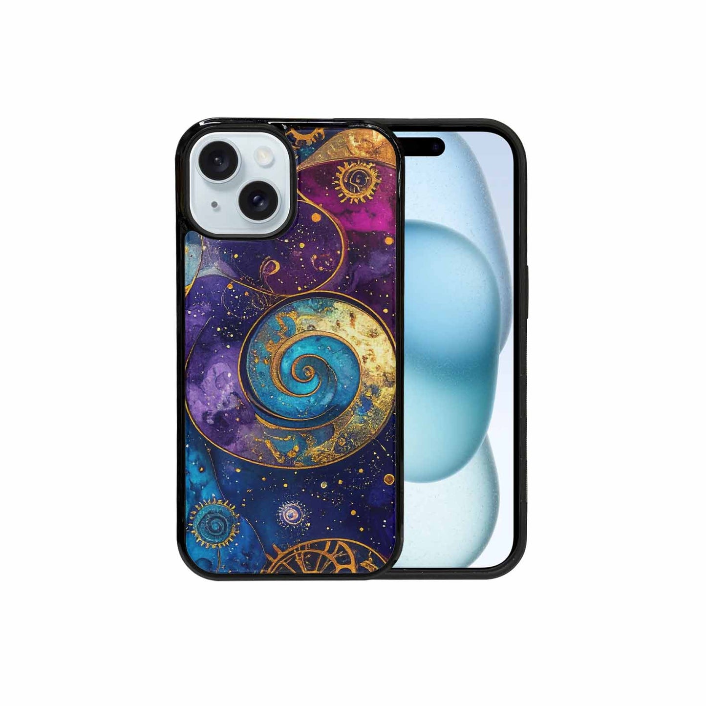 iPhone 15 Case — Steampunk Galaxy Custom, Unique Phone Case Design