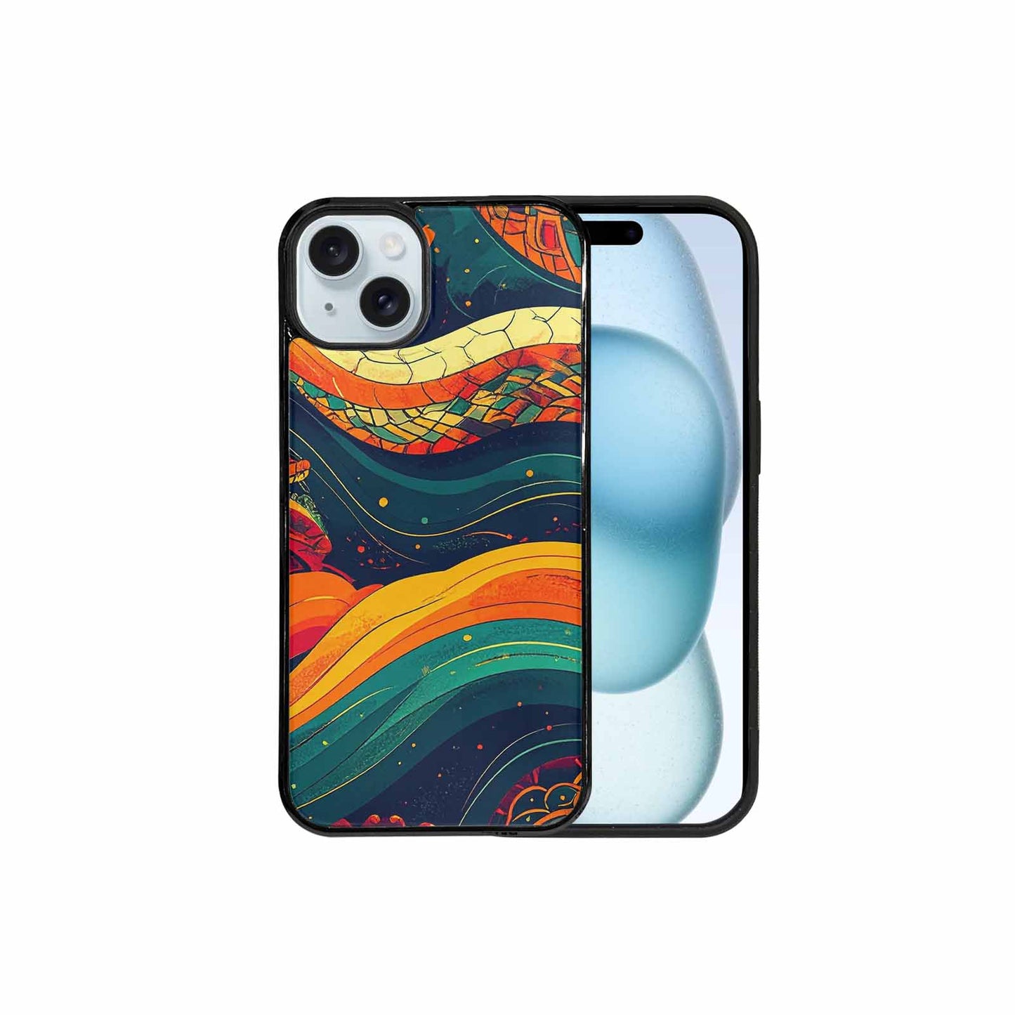 iPhone 15 Plus Case — Hippie Serpent Pulse, Custom Phone Case