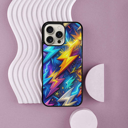iPhone 16 Pro Max Case — Lightning Bolt Storm Pattern Hundreds Of, Original Design Phone Case