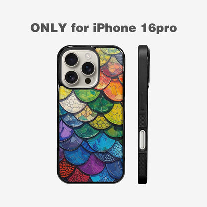 iPhone 16 Pro Case — Reptile Scale Full Color Vibrant Reptile, Custom Art Phone Cover
