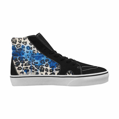 MEN'S Animal Print High Top Canvas Dark Academia Sneakers