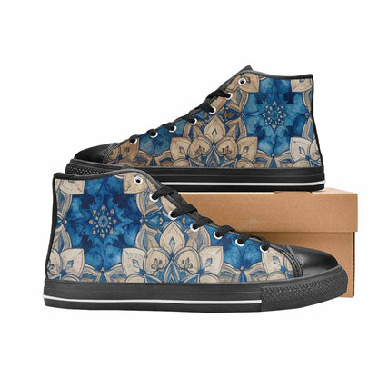 WOMEN'S Mandala High Top Canvas Surreal Shoes