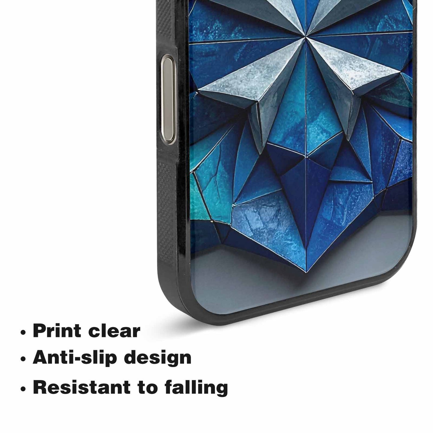 iPhone 16 Pro Case — Geometric Origami Art Pattern Personalized Phone, Custom Art Phone Cover