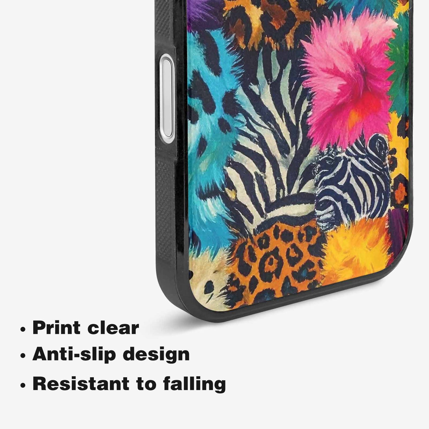 iPhone 16 Plus Case — Full Color Vibrant Animal Print Animal, Personalized Phone Case