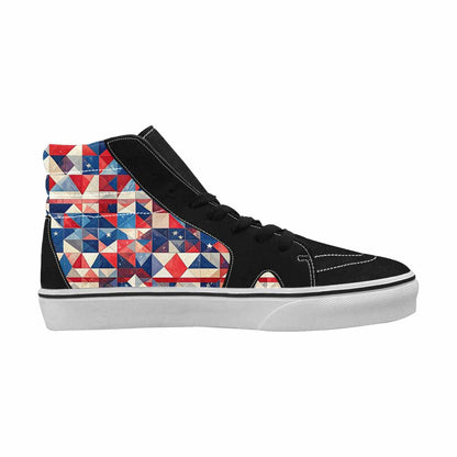 MEN'S American Flag Stars High Top Canvas Aesthetic Custom Sneakers