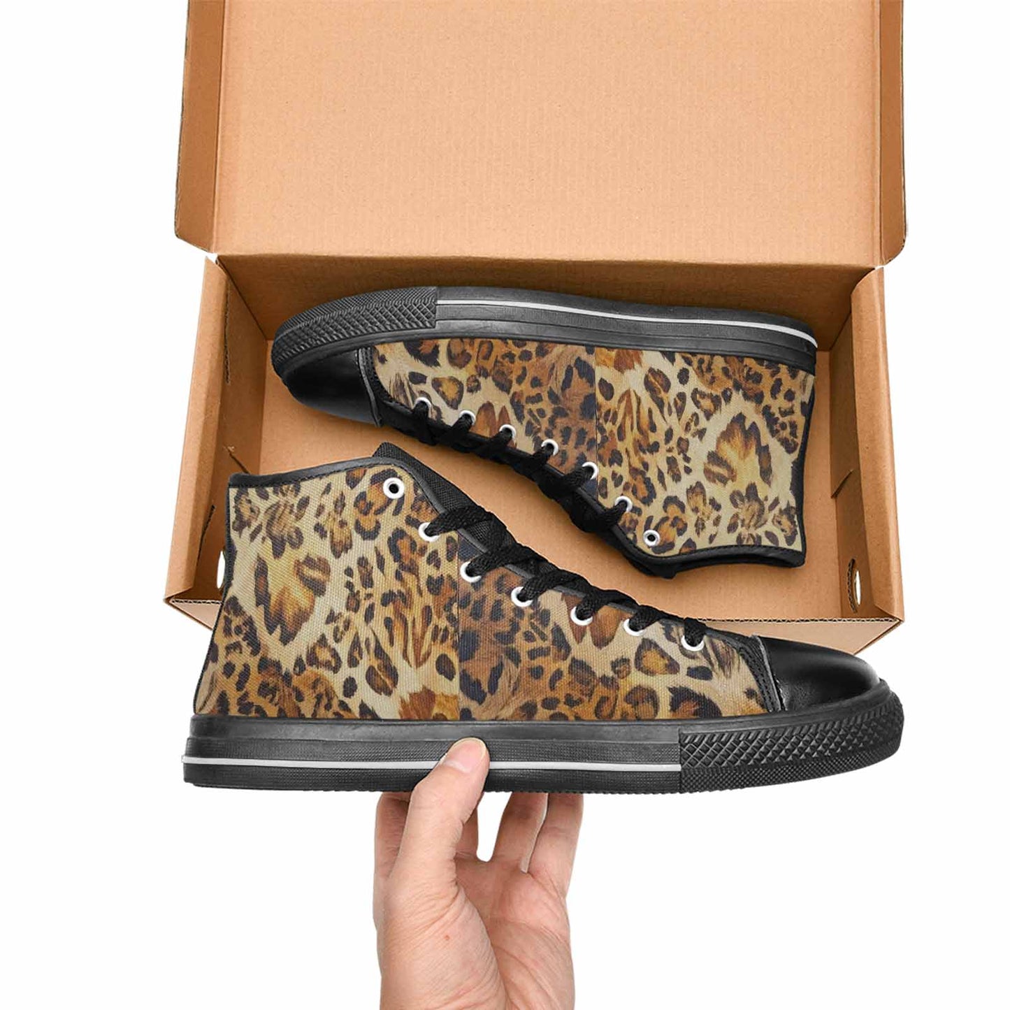 MEN'S Animal Print High Top Canvas Vivid Shoes