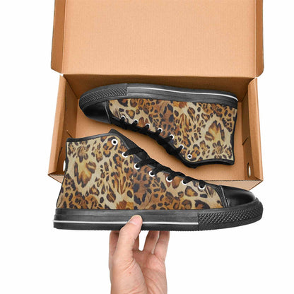 MEN'S Animal Print High Top Canvas Vivid Shoes