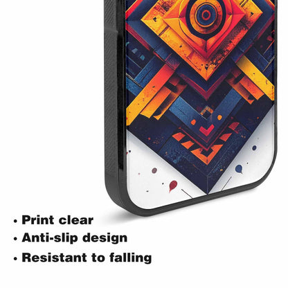 iPhone 15 Plus Case — Urban Tribal Tessellation, Custom Printed Phone Case