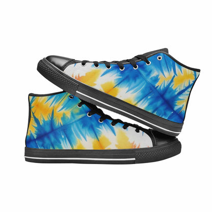 MEN'S Tie Dye Drip High Top Canvas Vivid Shoes