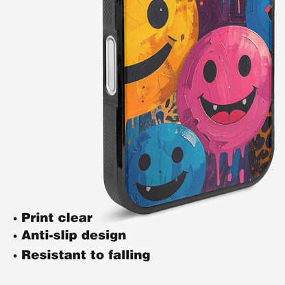 iPhone 16 Plus Case — Smiley Faces Animal Printsmile Prk, Custom Made Phone Cover